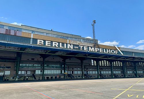 Bývalé letiště v Tempelhofu